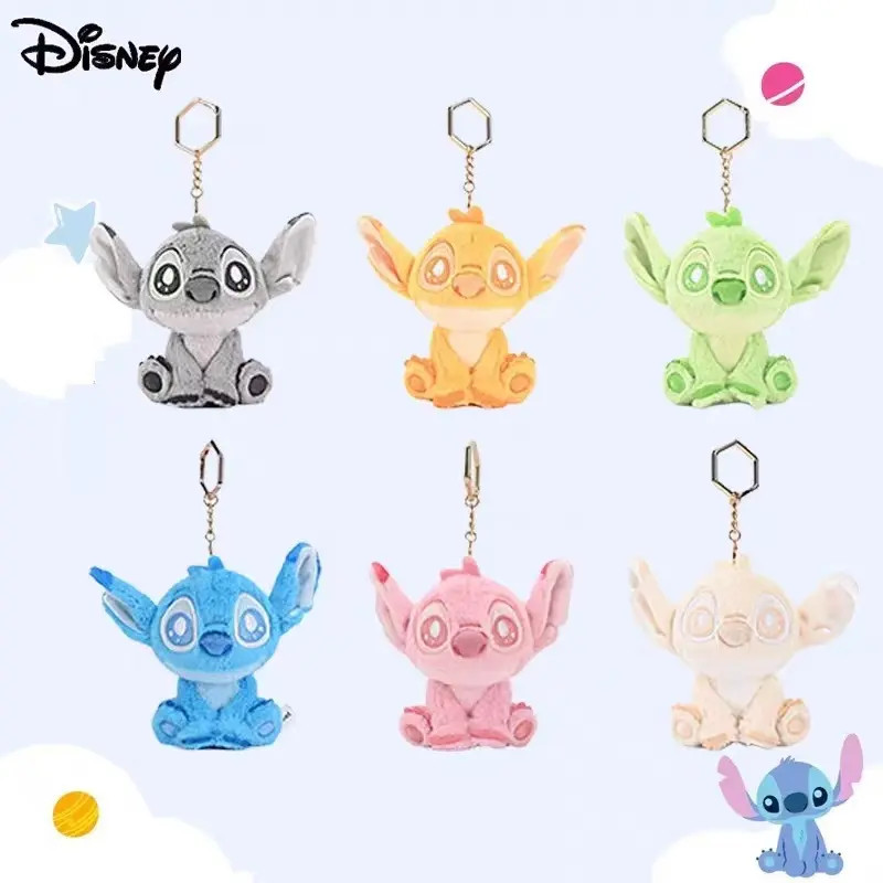 迪士尼正版授权星际宝贝史迪奇毛绒公仔挂件可爱史迪仔安琪钥匙扣
