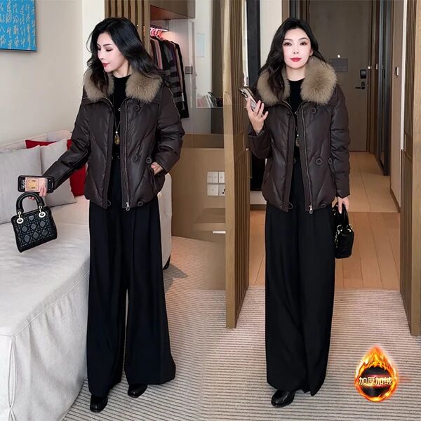 【有运费险】冬季新款休闲显瘦时尚气质洋气小个子加绒短外套150