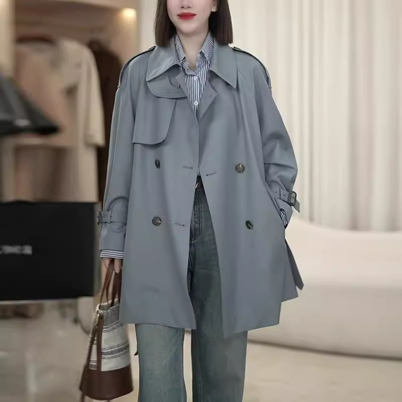2025春秋季新款女士风衣外套高级感时尚宽松休闲显瘦中长款上衣潮