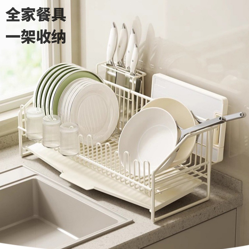 厨房厨房水槽台面碗筷沥水篮置物架碗架碗盘餐具收纳架