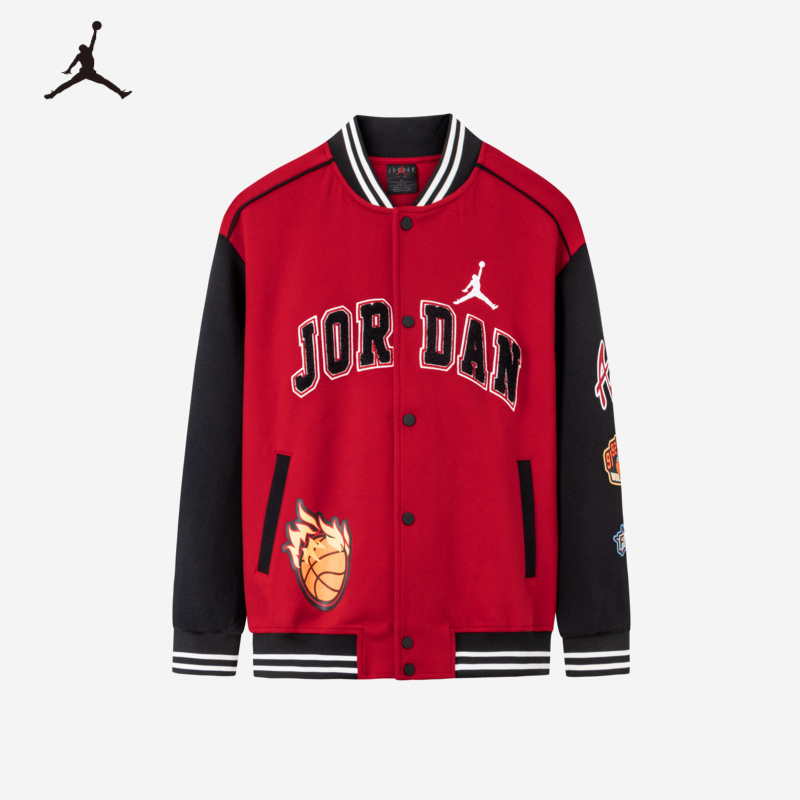 【新银泰】AIR JORDAN休闲时尚男童24秋新款夹克大童针织夹克C706