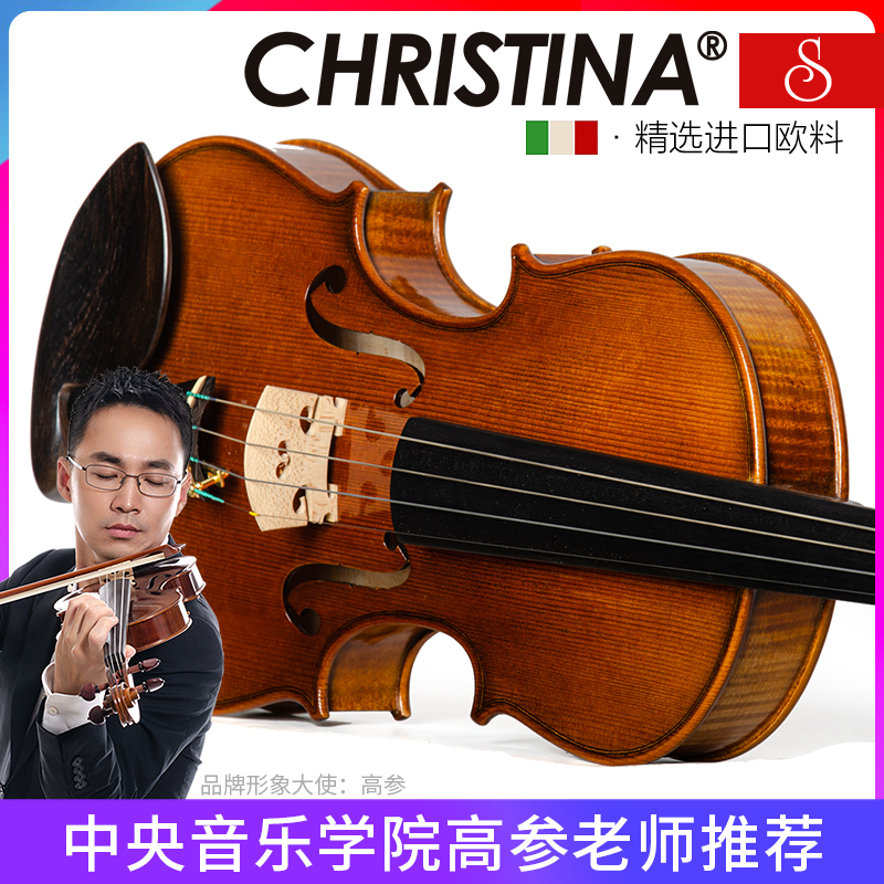 Christina/克莉丝蒂娜S500A进口欧料小提琴专业级考级小提琴演奏