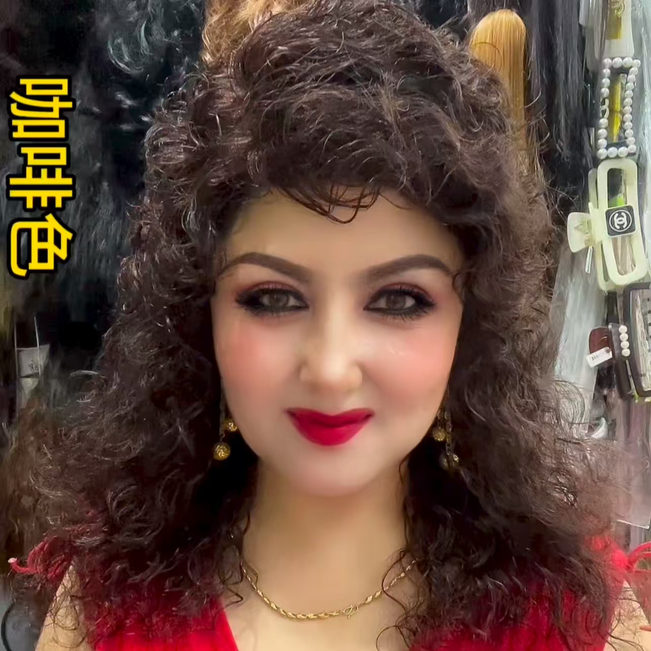 ZOHRA-【3302-50cm】真发长整片式蓬松卷发套