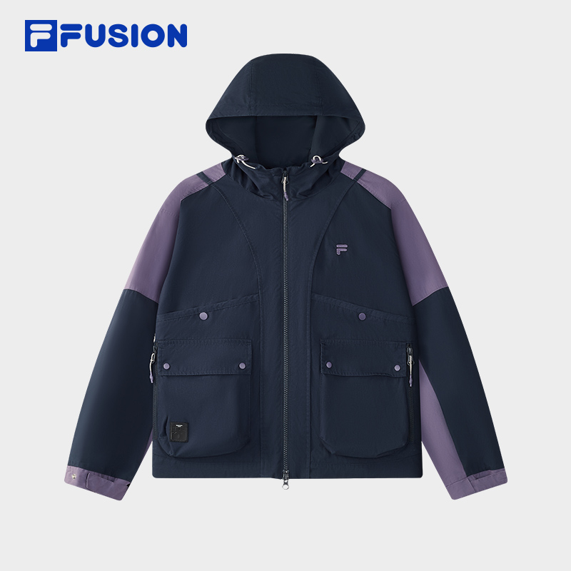 FILA斐乐秋季女款时尚宽松户外运动休闲潮流梭织长袖外套秋冬穿搭