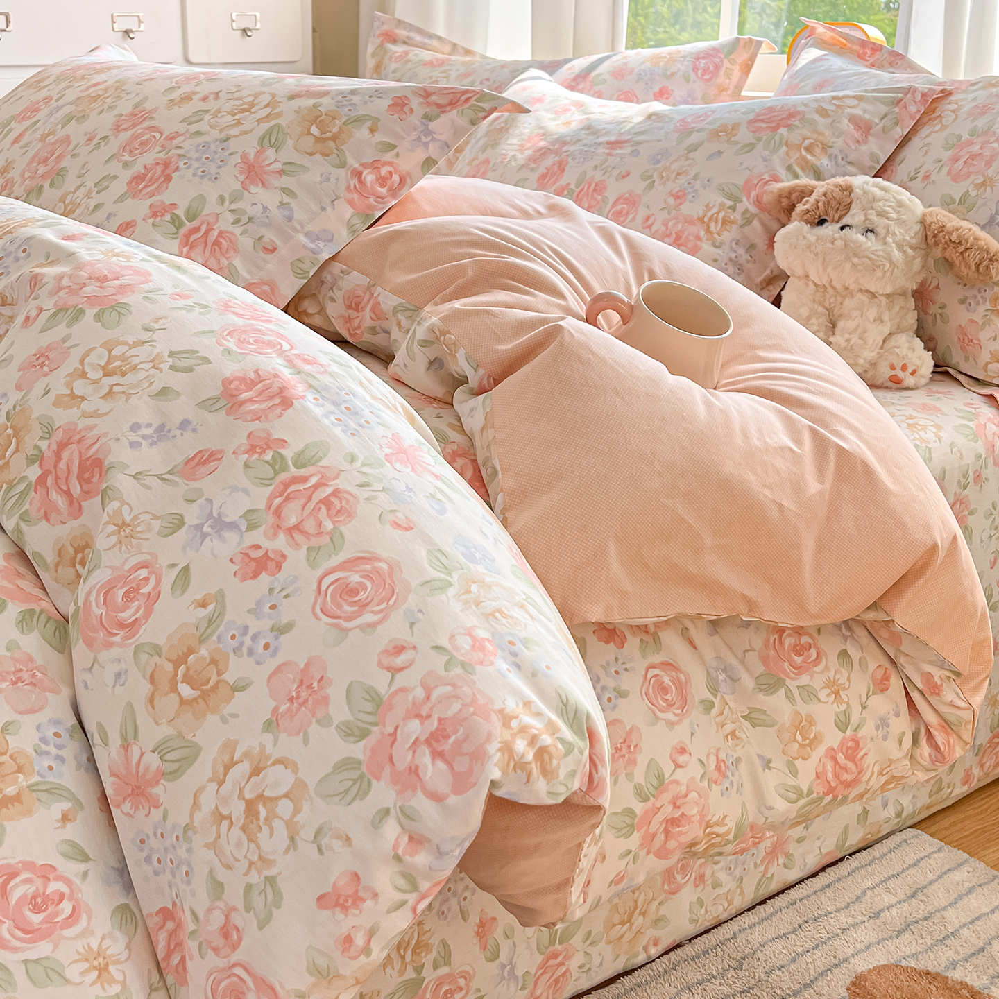 小清新全棉四件套纯棉被套床单人宿舍三件套2025新款家用床上用品