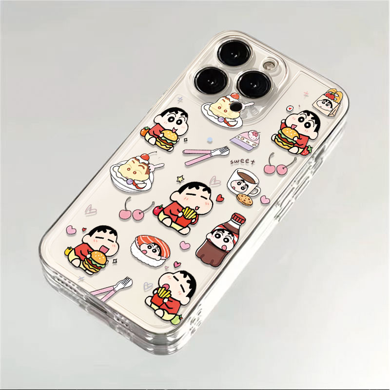 满屏小新适用于苹果iPhone17/16小米华为透明太空壳15防摔壳软壳x