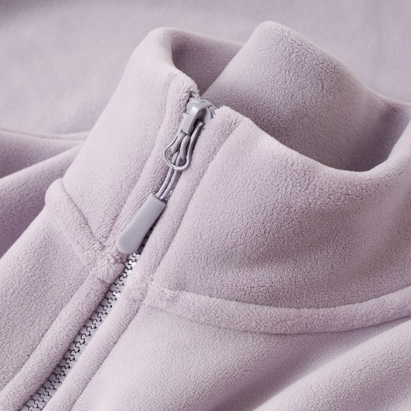 赠送运费险！梦幻薰衣草！云感绒立领拉链开衫女保暖显瘦休闲卫衣冬