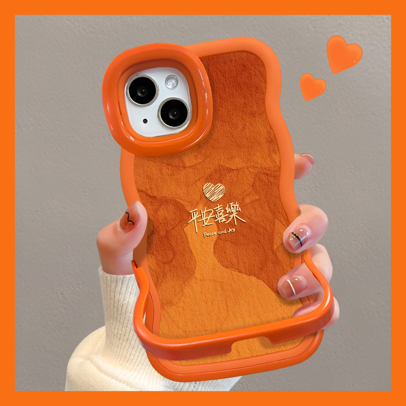 平安喜乐适用苹果17华为vivo/oppo小米17iPhone16PRO双支架手机壳