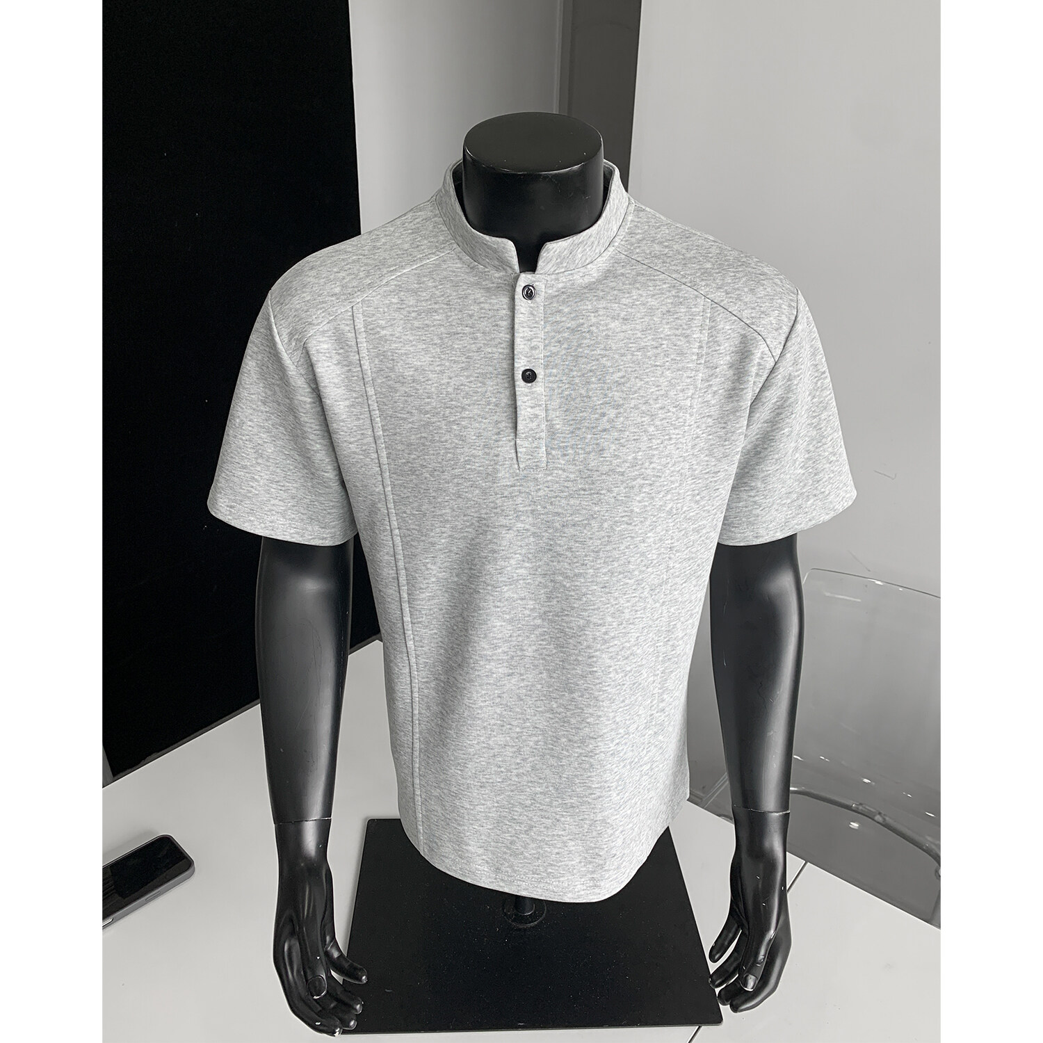 QNMN夏季透气POLO衫正肩拼接短袖T恤休闲潮流夏装半袖上衣