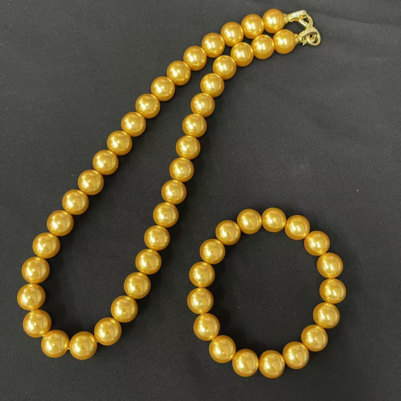 精美时尚美轮美奂百搭珠珠项链手串套装HM8269