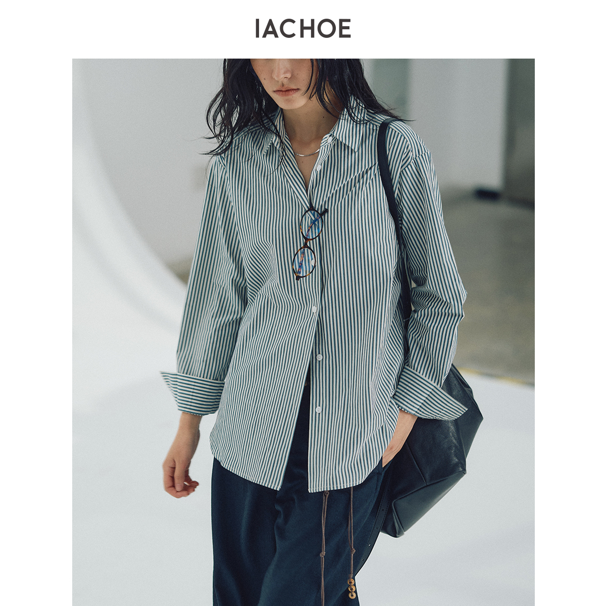 IACHOE彩色条纹衬衫3661504008