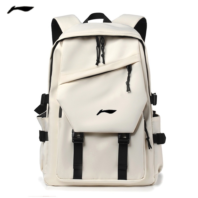 李品牌宁双肩包男女初高中生书包休闲运动旅行背包电脑包防泼水