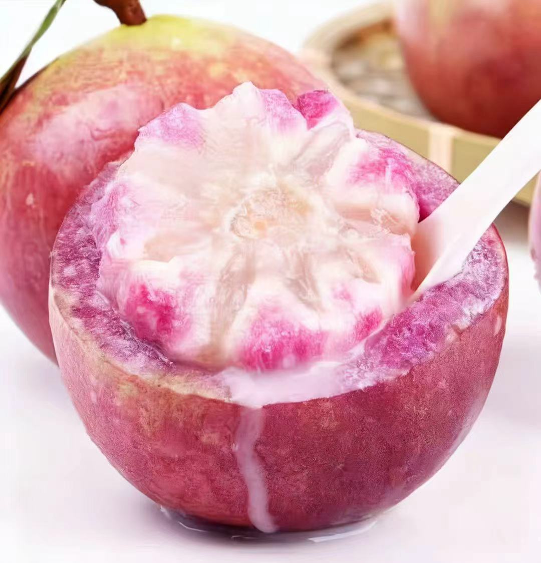 紫色牛奶果新鲜采摘高端热带水果清甜时令紫色海星稀有紫色黄晶果