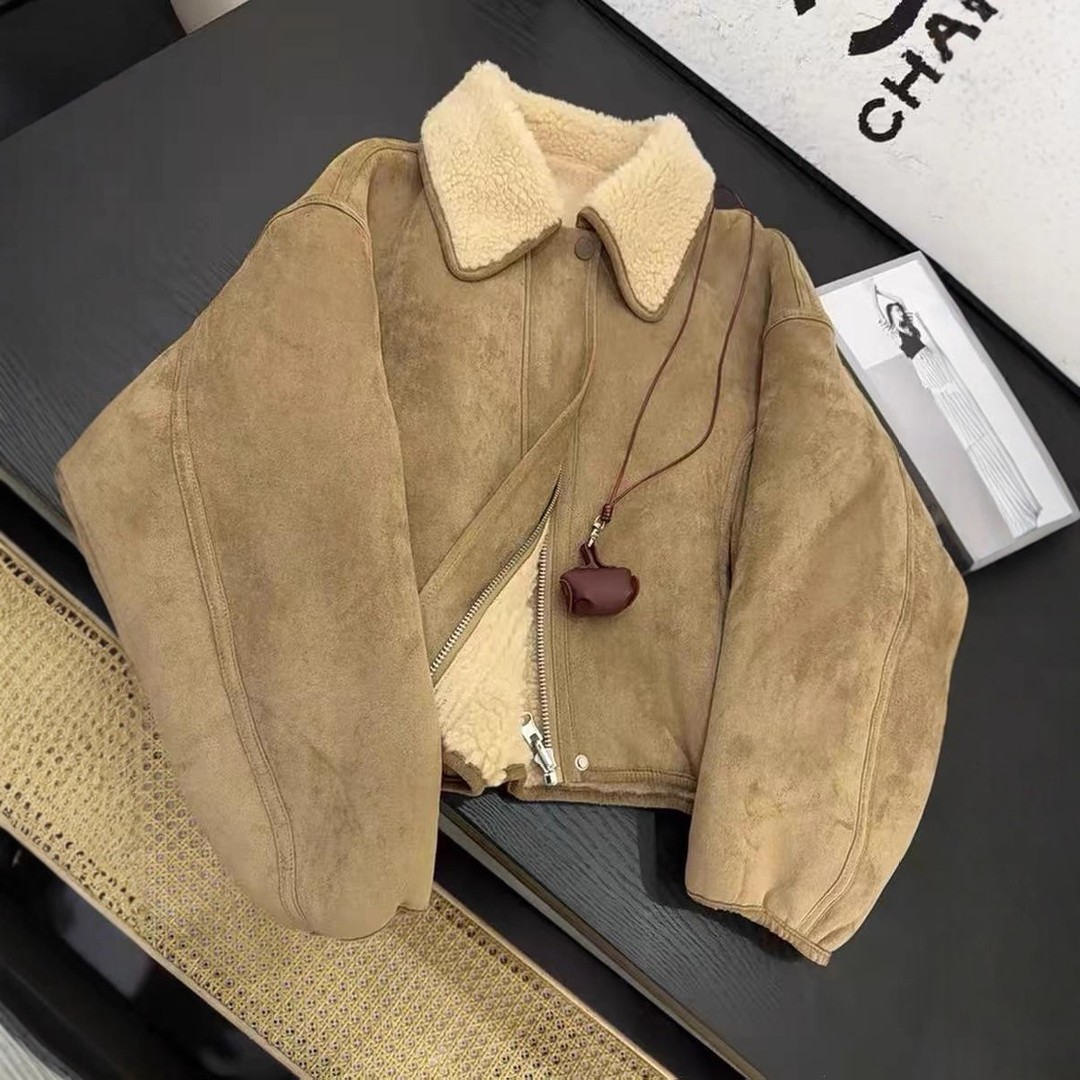 小众设计感减龄复古机车服短外套女冬季2026新款今年流行百搭夹克