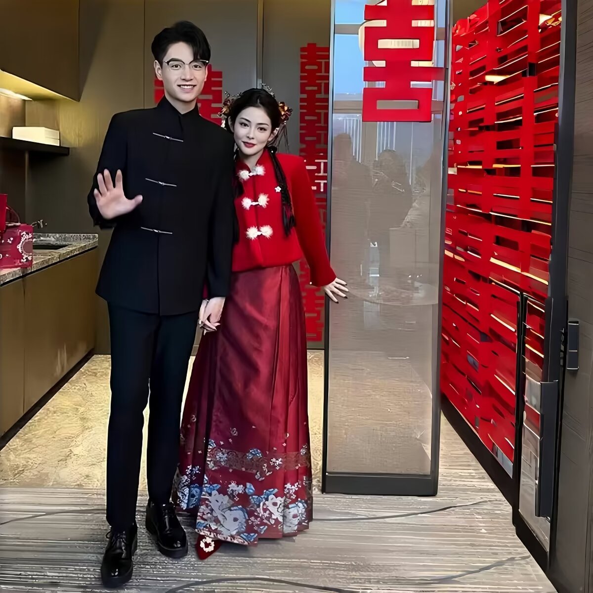 秋季新中式中山装立领金属扣西服结婚礼服休闲西装男女外套2024年