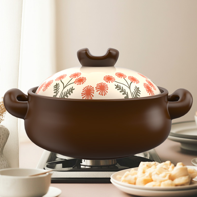 柚米一粒耐高温干烧煲砂锅大容量啫啫煲仔饭炖菜烹饪焖煮明火炖锅