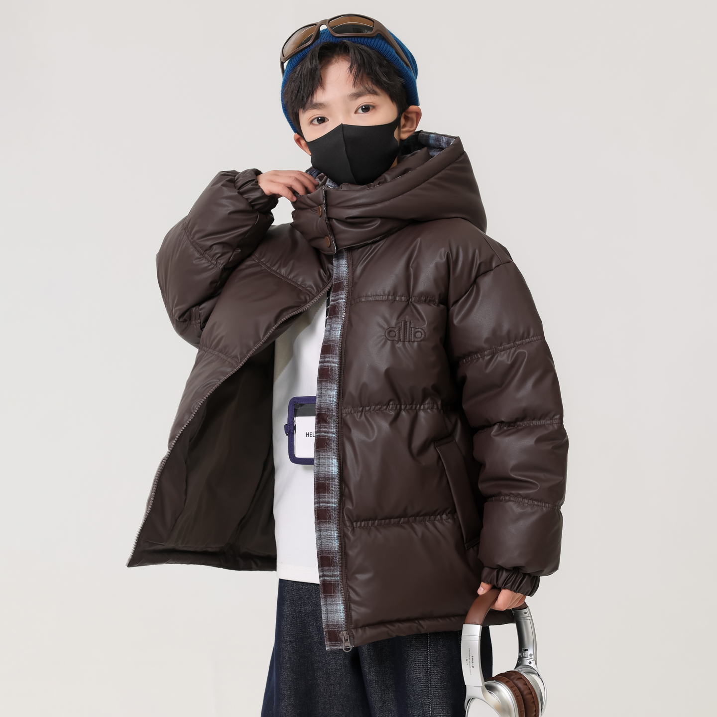 男童棉服2025新款冬季加厚儿童中大童皮棉袄免洗冬装外套夹棉棉衣