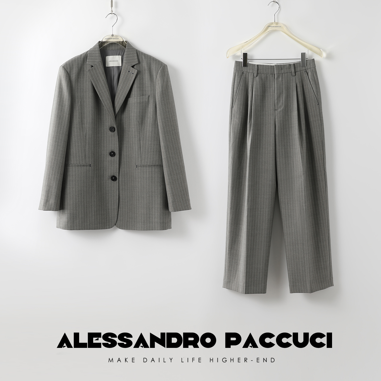 AP洛哥23489X【轻逸致】羊毛两色时尚百搭翻驳领西装外套/长西裤