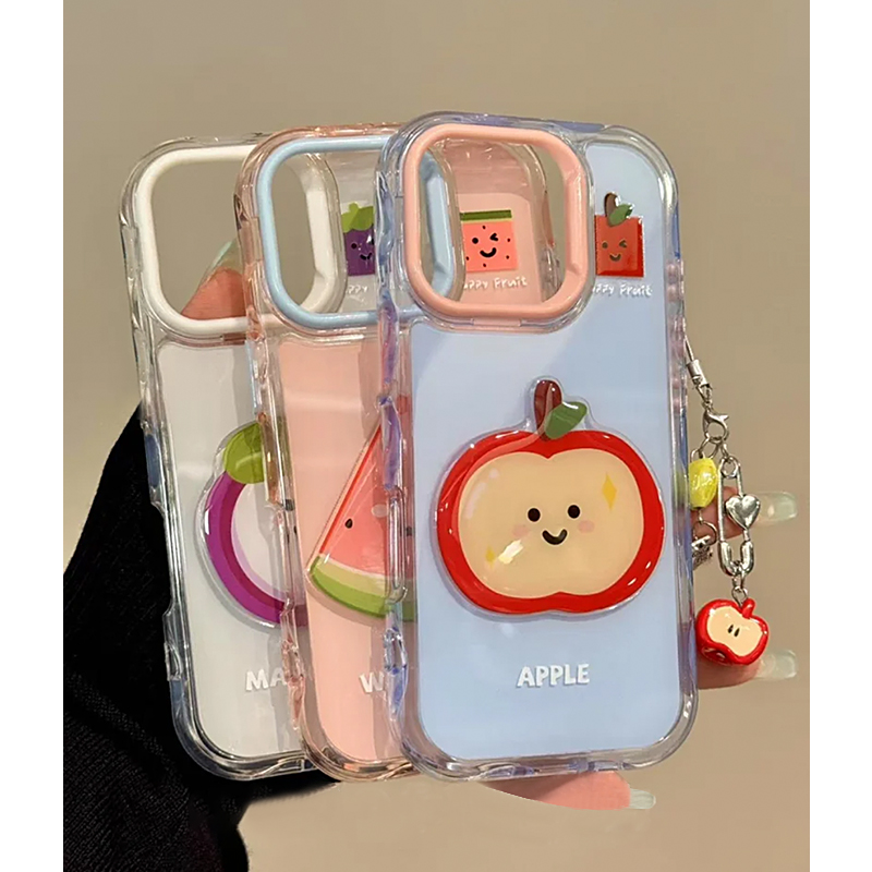 ins简约夏日水果贴件适用iPhone16手机壳14promax/15苹果1312软11