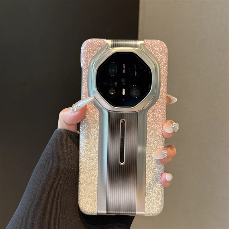 适用于华为mate70rs非凡大师手机壳女款网红简约防摔超薄闪粉奢华