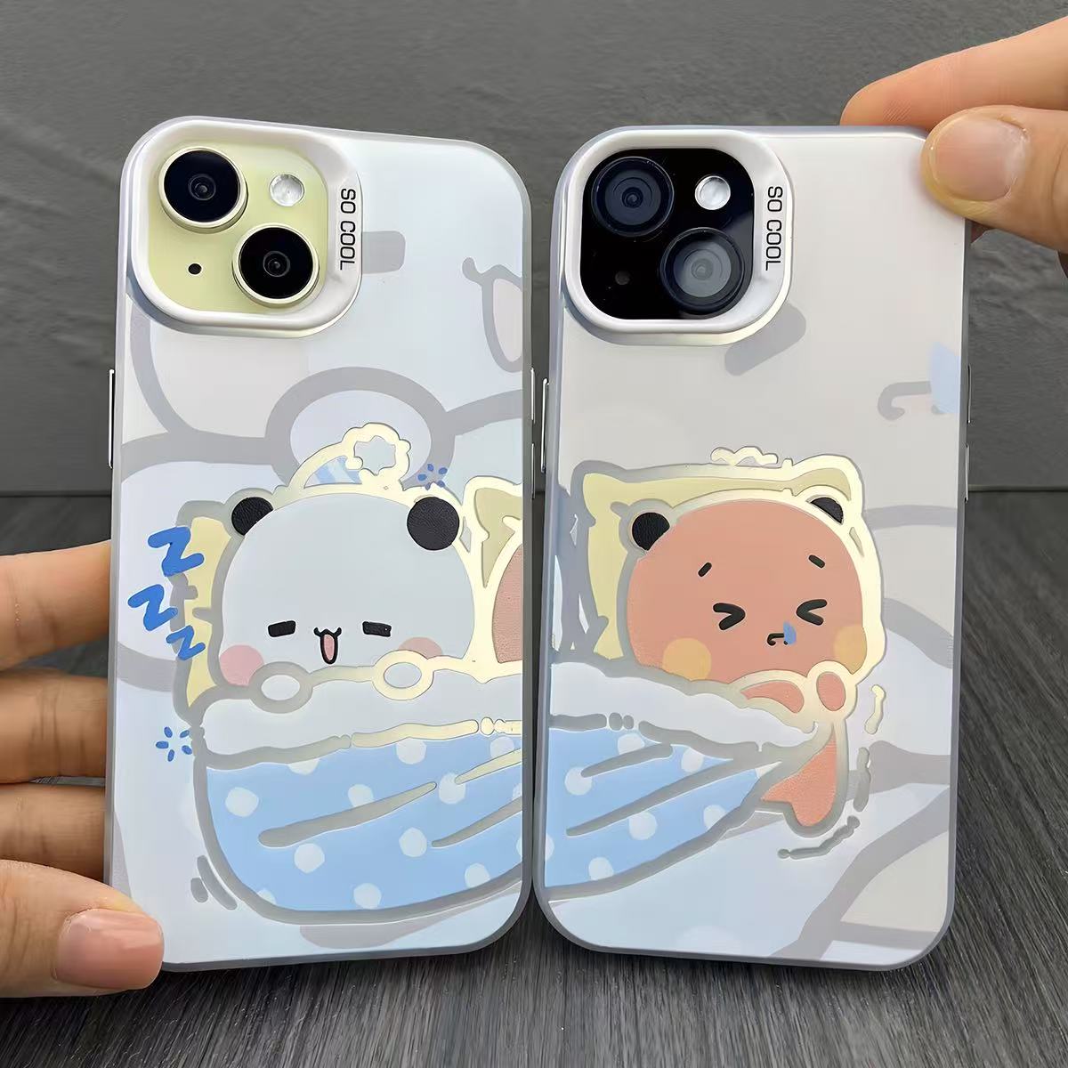 一二布布卡通情侣适用苹果17Promax手机壳vivo华为小米14oppo一加