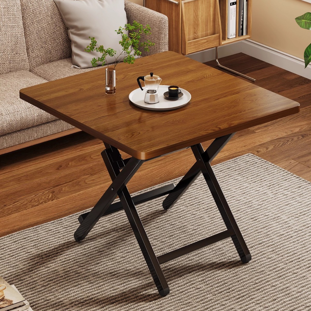 小桌子可折叠桌餐桌出租屋家用户型简易圆桌户外便携摆摊吃饭方桌