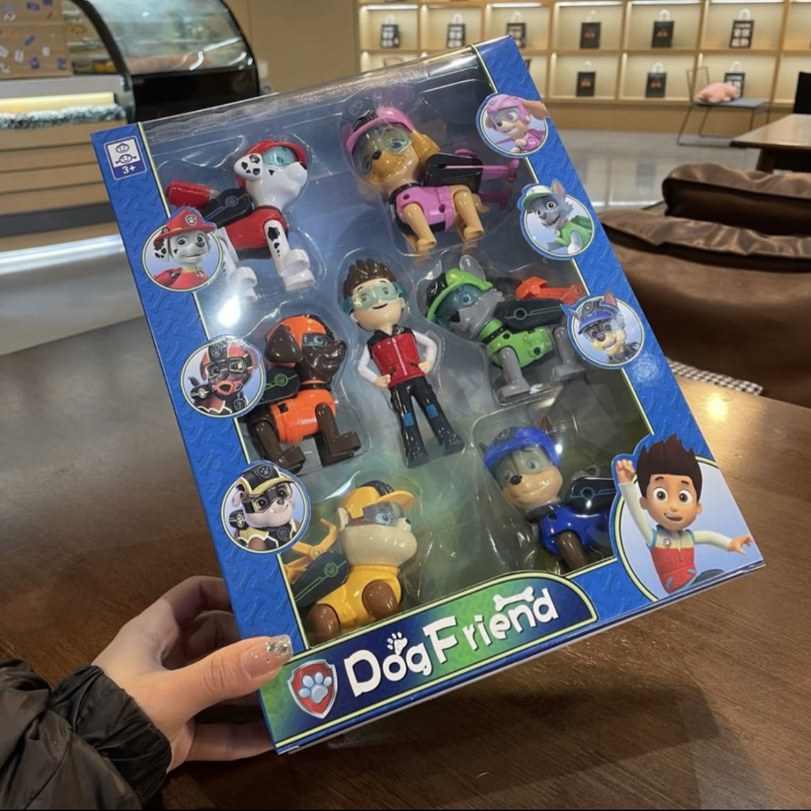 儿童汪汪队玩具6加1变形狗加莱德队长狗狗可变形玩具套装大号礼盒