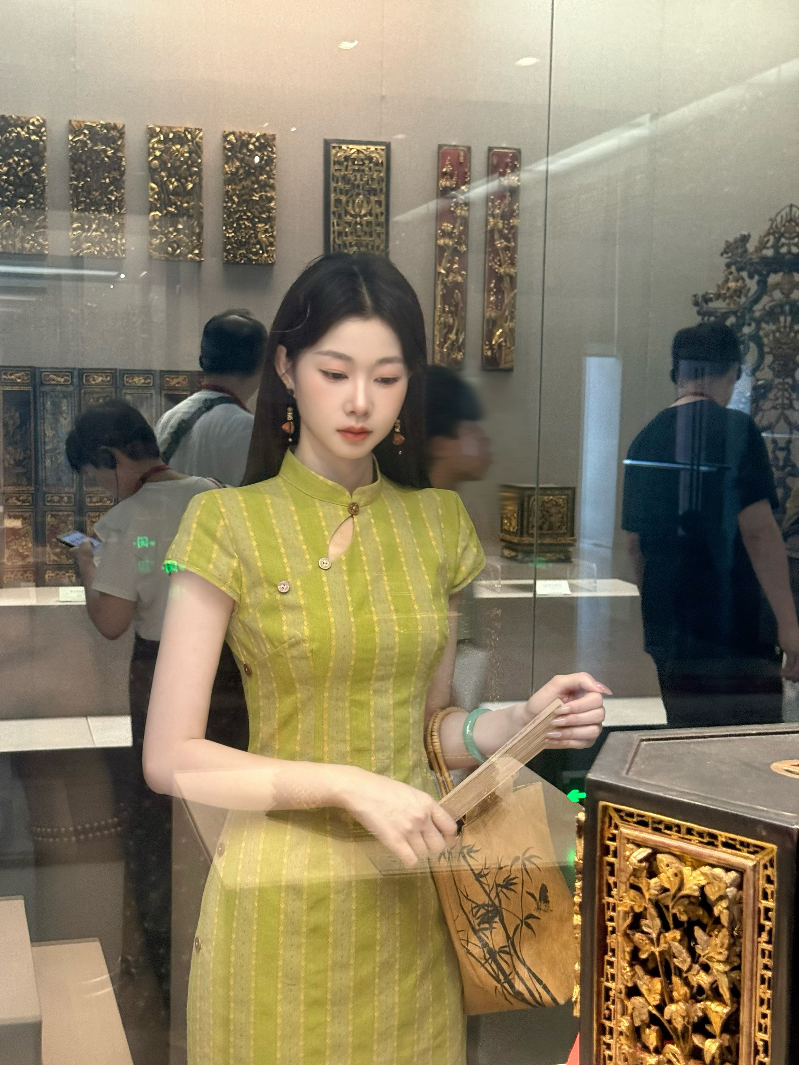 EIA一尧新中式国风【姑苏曲】清雅书香民国旗袍连衣裙气质复古显瘦