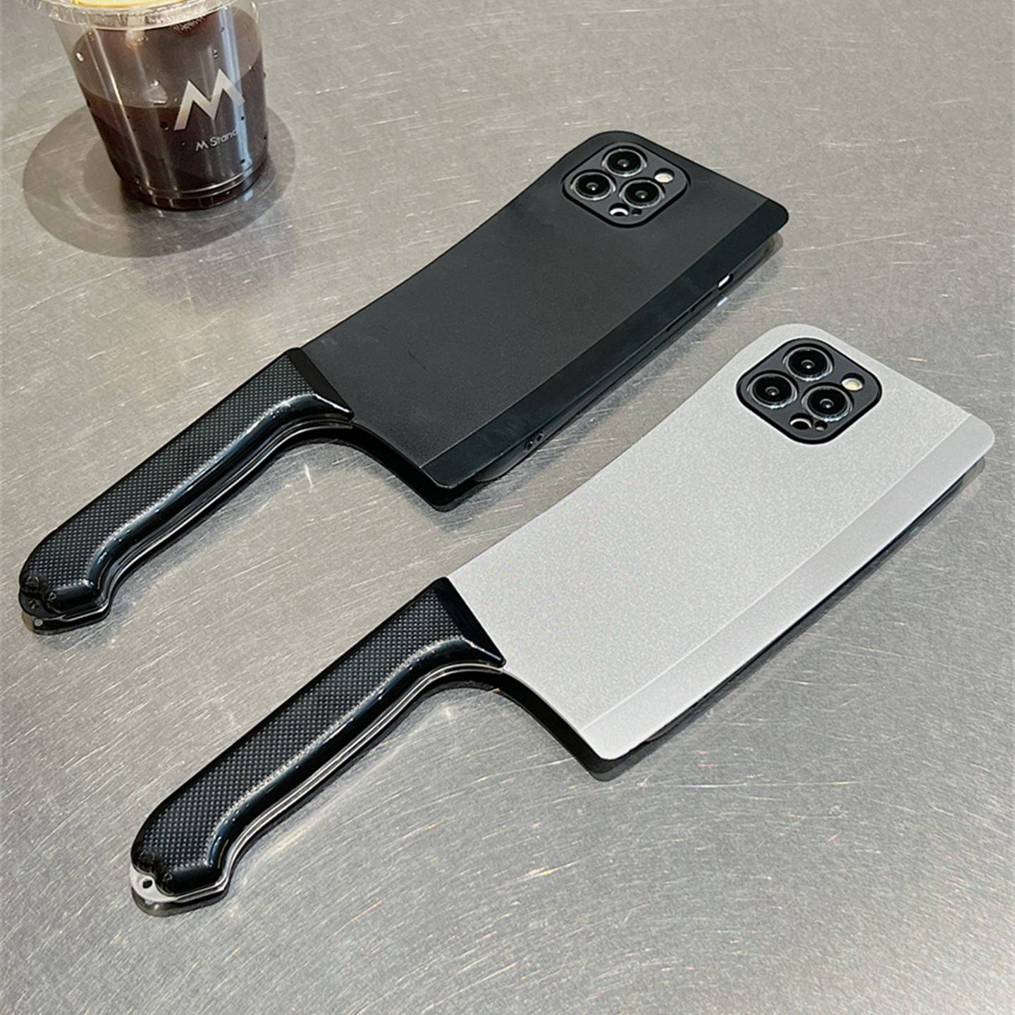 菜刀型适用mate60华为pura70pro手机壳50搞怪40创意nova1413炸裂7