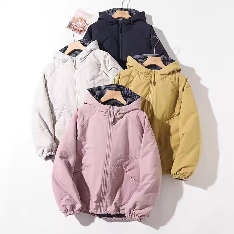 冬日暖阳！新款驼绒棉服保暖防风派克宽松好穿连帽棉衣厚外套89167