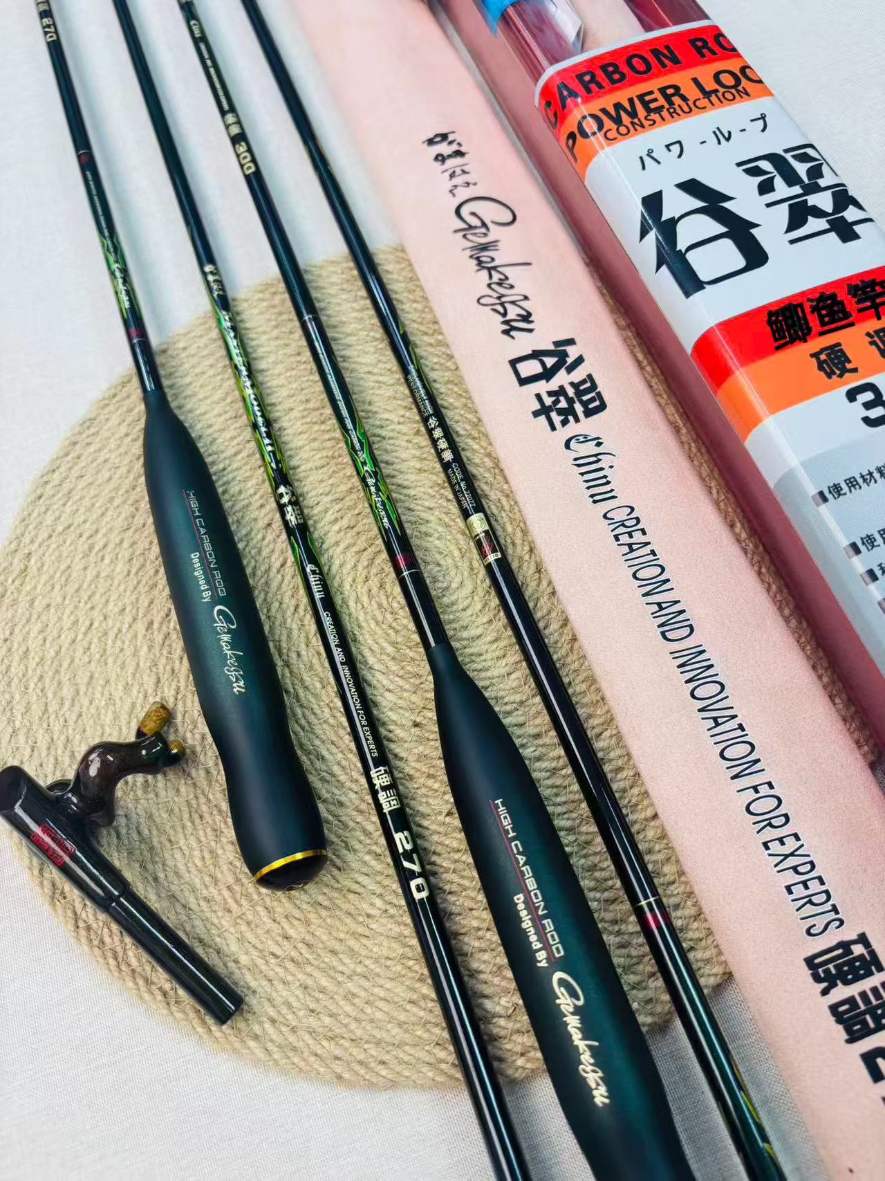 【崧崎家】たんい超新品 かつ谷翠 纳尼亚大漆PCS系统冠军28调台钓鲫鱼竿