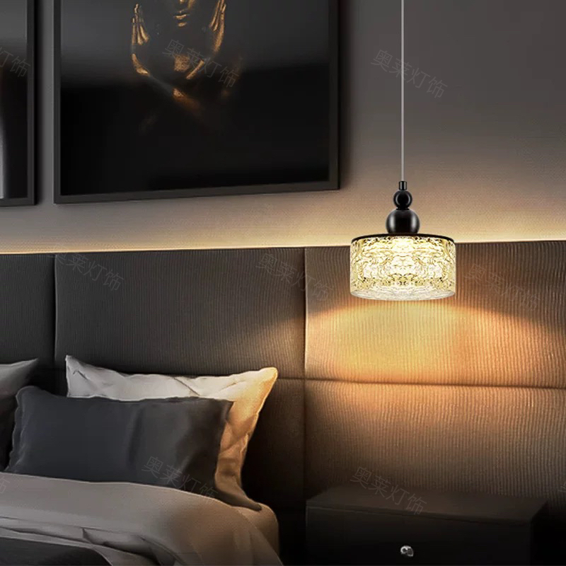 意式北欧极简卧室床头吊灯现代简约创意升降语音客厅吧台玄关灯