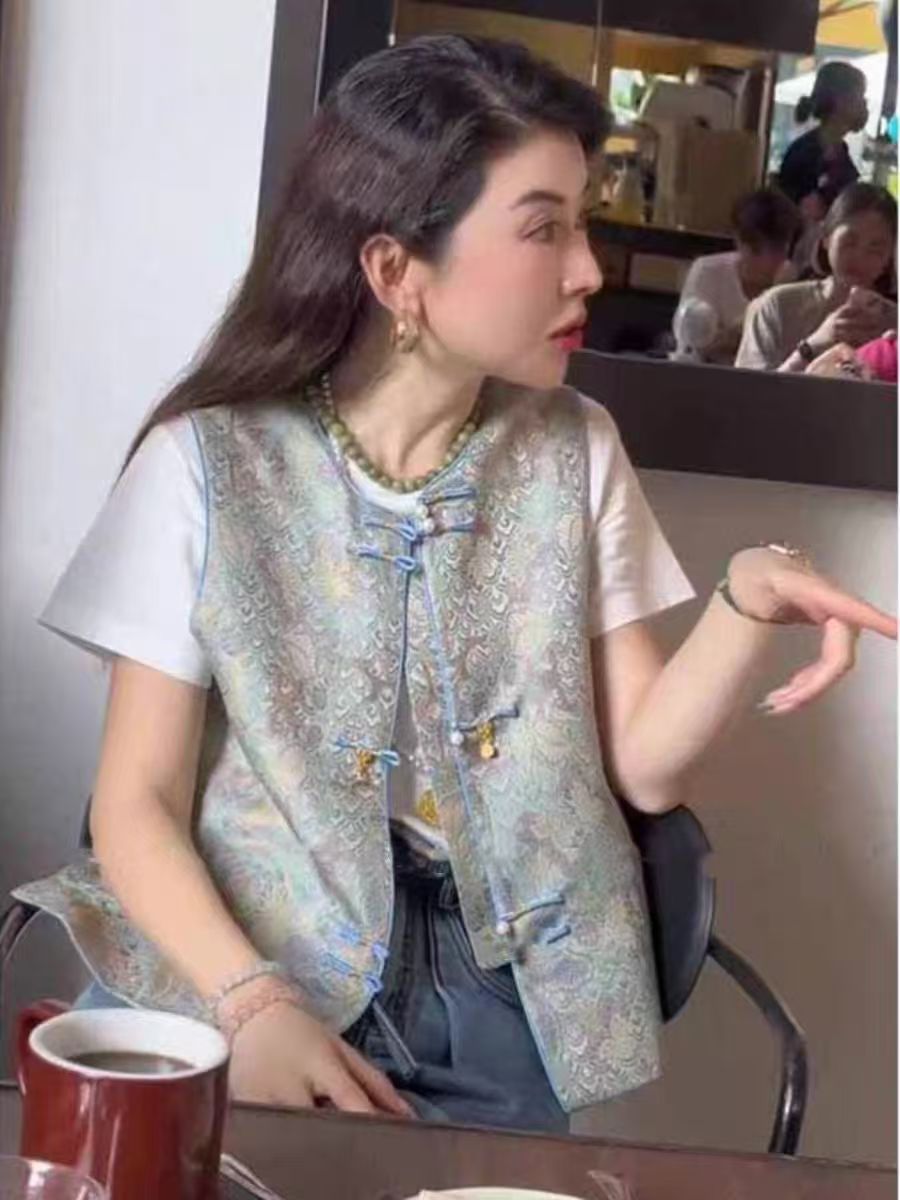 新中式国风马甲女2025夏季新款背心唐装高级感爆款上衣