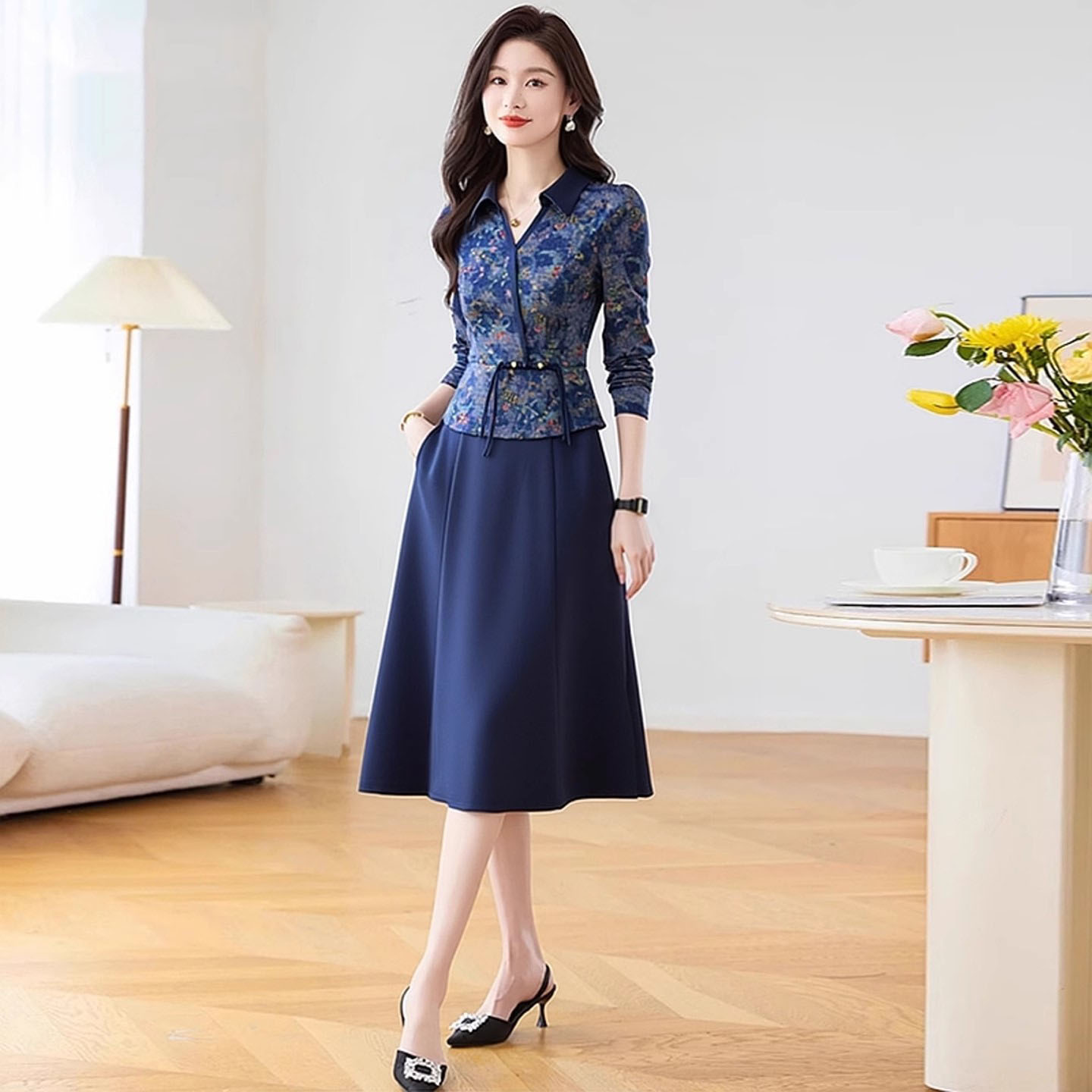 新中式国风轻奢气质连衣裙女2025新款改良旗袍贵夫人减龄爆款裙子