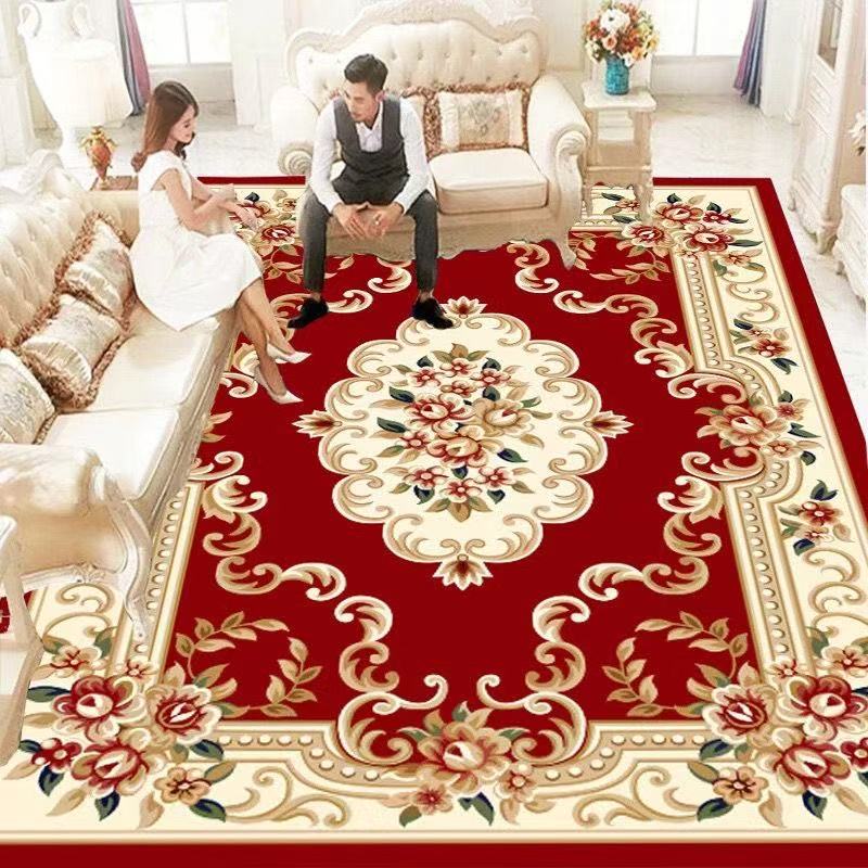 客厅地毯家用豪华欧式加厚卧室地垫民族风高档大面积地垫3米*4米