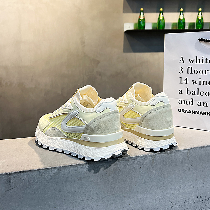 厚底阿甘德训鞋内增高女鞋子夏季薄款网鞋小白运动休闲板鞋2295-5