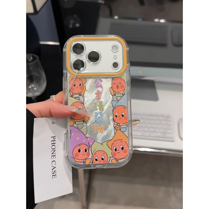 公主请发财适用苹果17pro手机壳16pm泡芙华为p70荣耀oppo小米15女