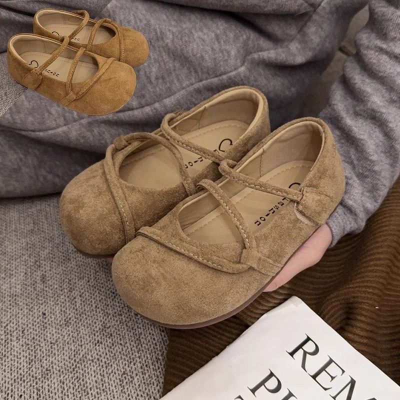 poro软底女童公主鞋2025秋季单法式儿童玛丽珍鞋浅口小女孩勃肯鞋