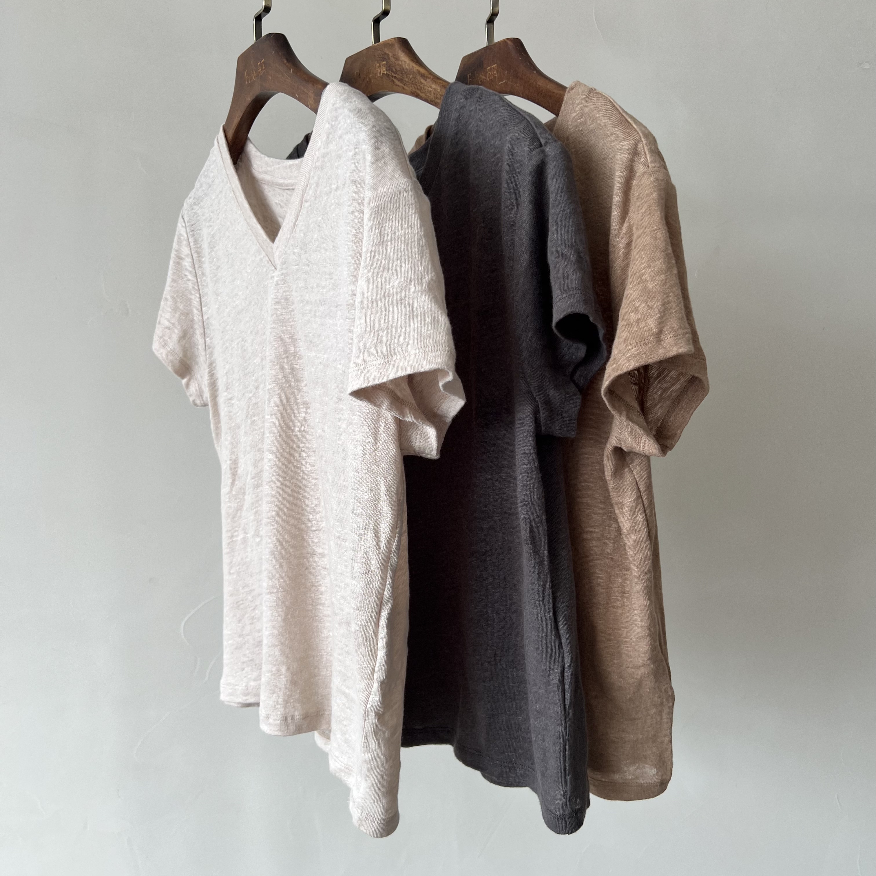 既是JISHI【亚麻针织T恤】汗布纯色百搭夏季舒适