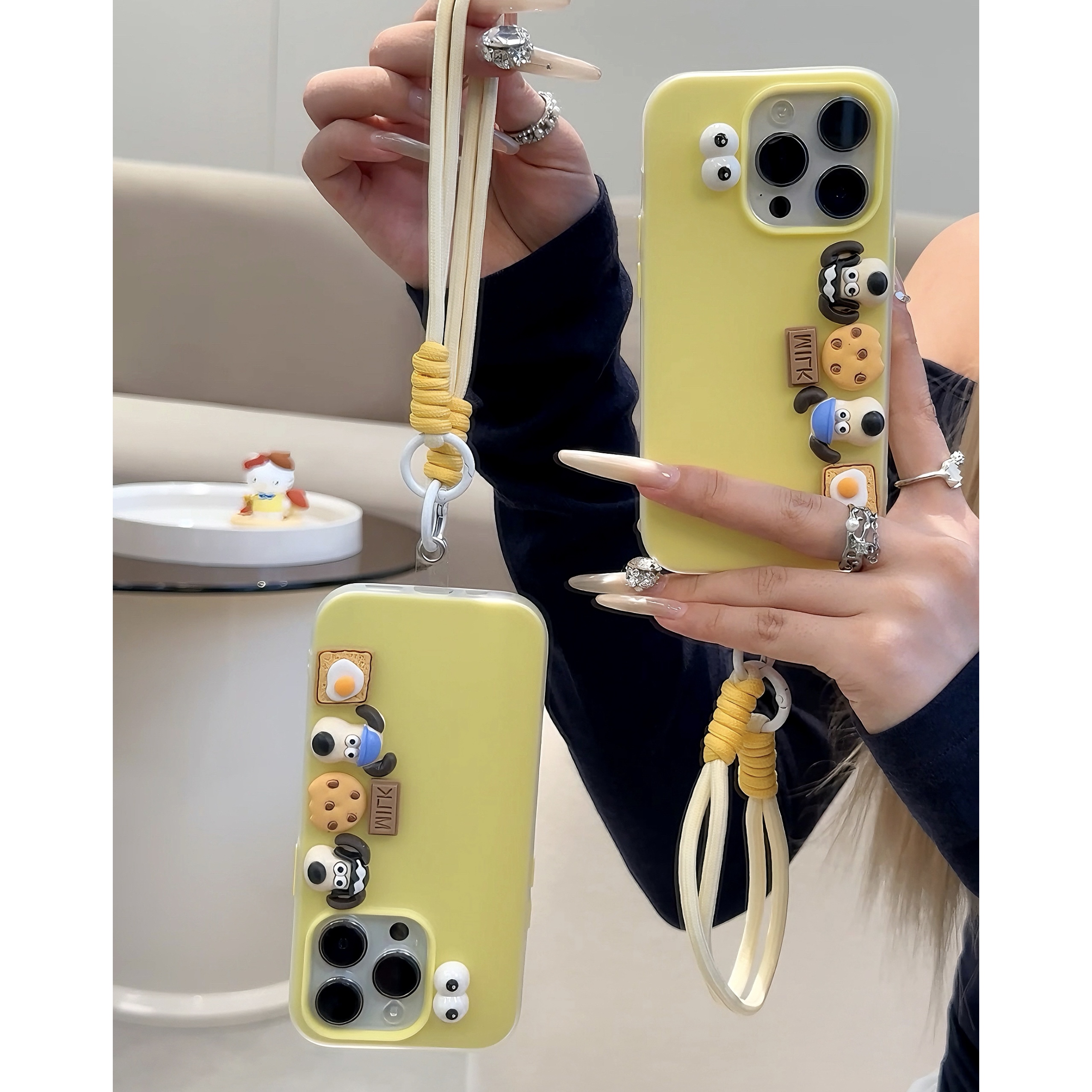 雅天立可爱掌门狗贴件适用iPhone16苹果手机壳华为vivoppo小米15