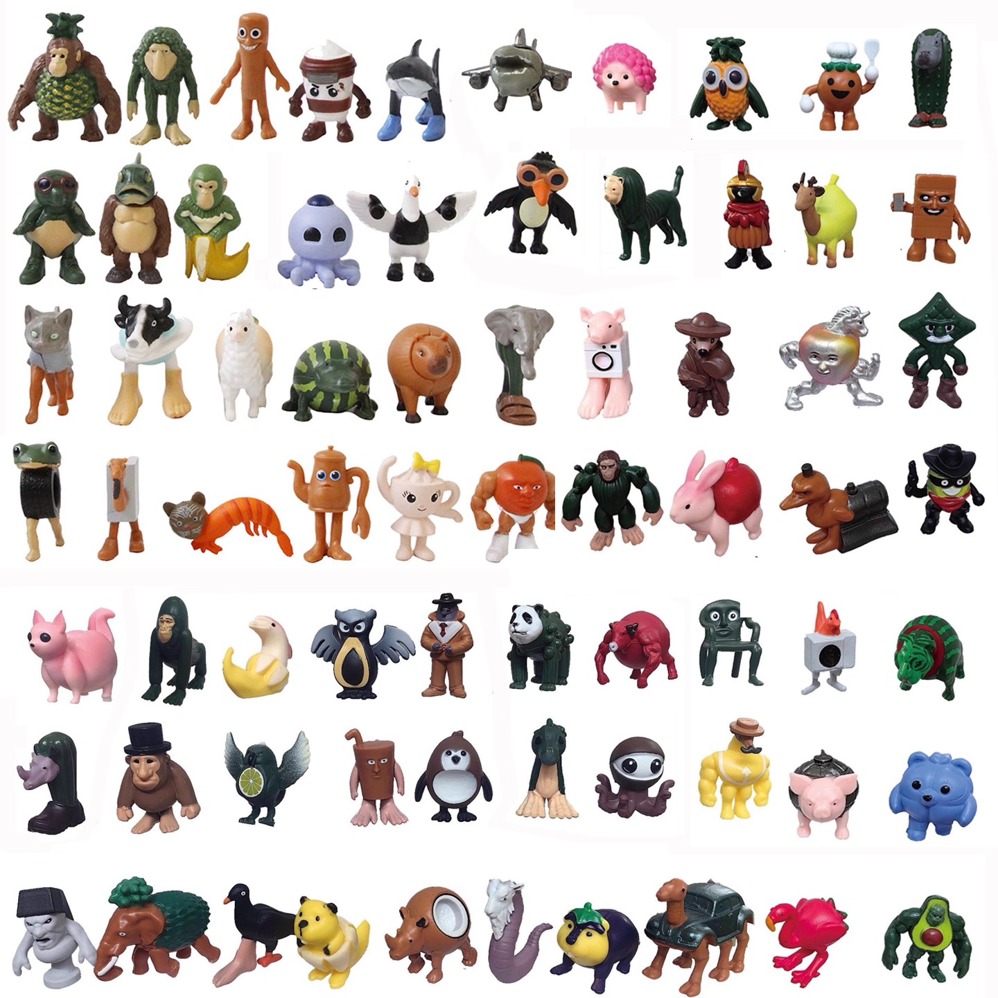 超全外国ai山海经模型手办抽象大脚鸽子土星奶牛摆件儿童玩具礼物