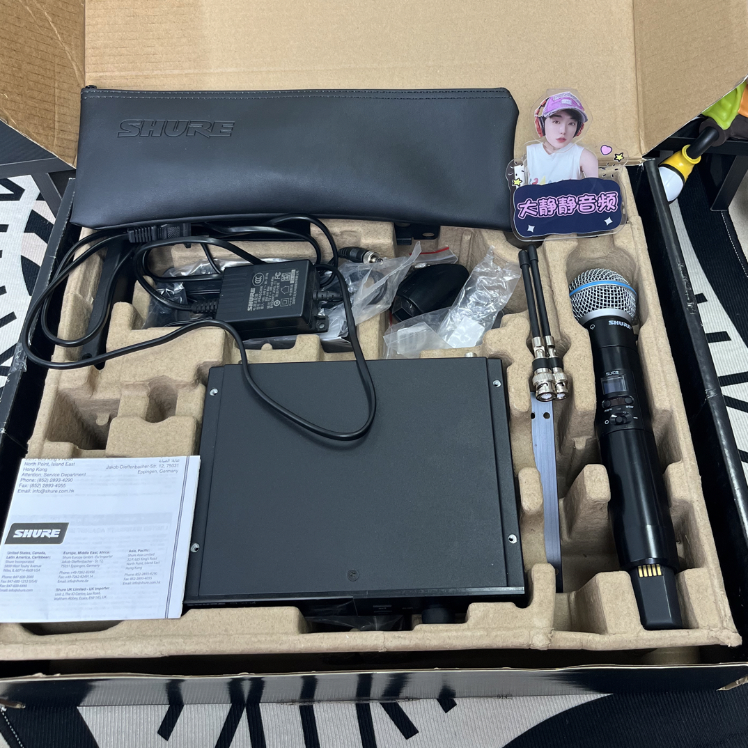 95新 Shure/舒尔 包装齐全舒尔slx beta 58A一拖一 功能完好