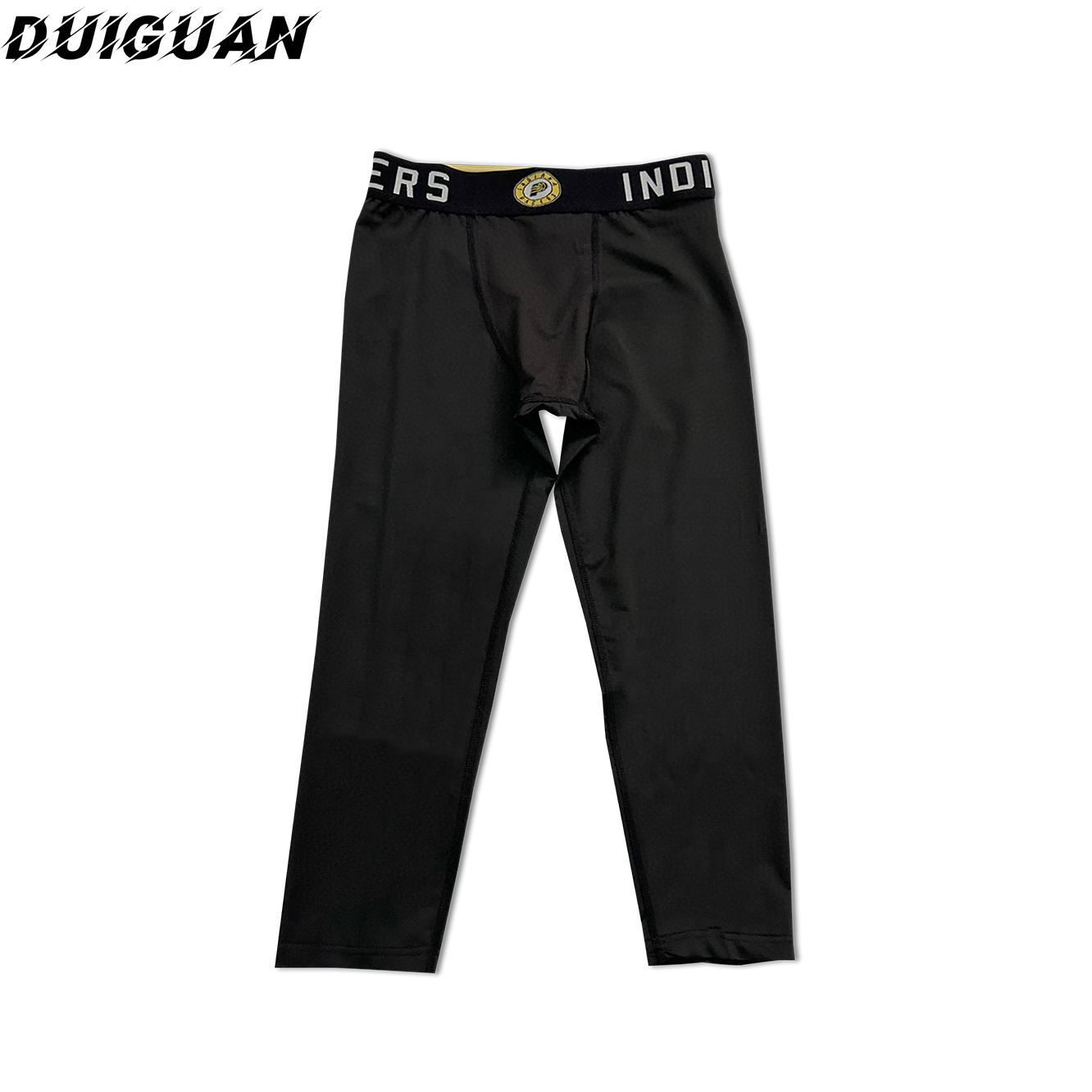 球队系列运动紧身裤男篮球紧身七分裤高弹速干健身裤跑步打底裤