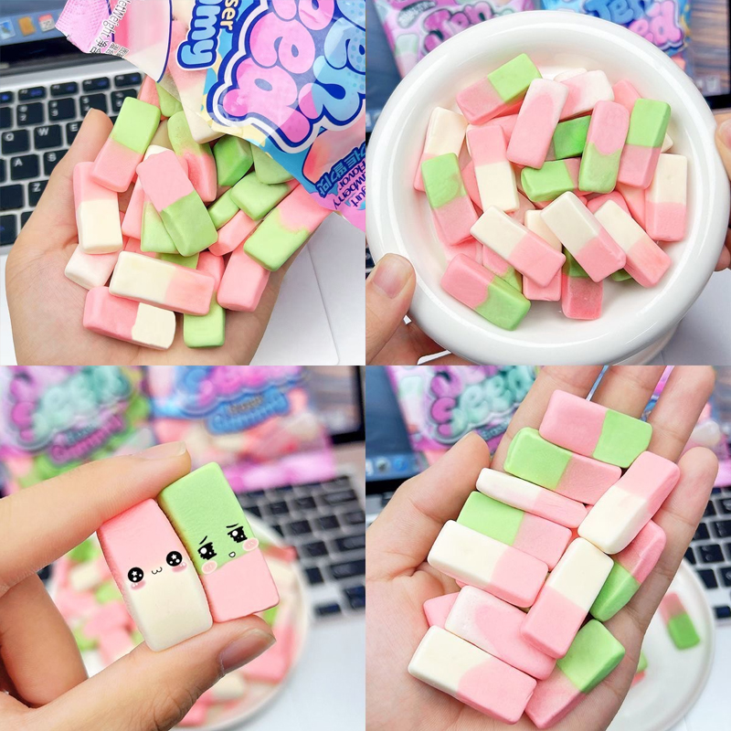 哈滋未海外网红爆款糖果可吞嚼泡泡软糖办公宿舍明星同款休闲零食