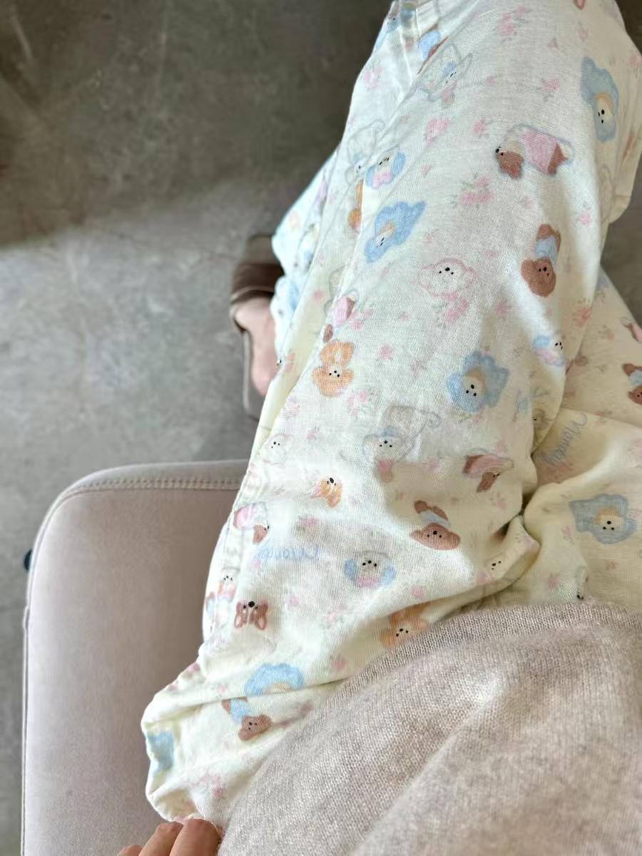 2025新款趣味可爱小狗印花睡裤女宽松休闲家居裤可外穿睡裤遛弯裤