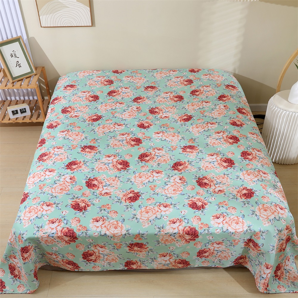 生姜暖绒床单单件秋冬新款双人床单学生宿舍柔软亲肤磨毛加大被单