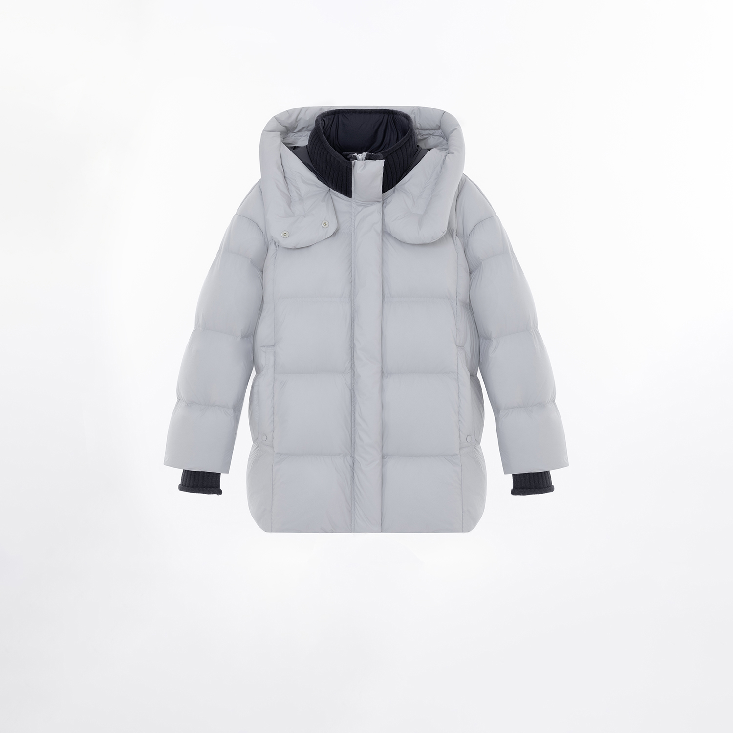 几里与麻（蓝调时刻）撞色超软云朵羽绒服 衣长81 胸围145 2111142