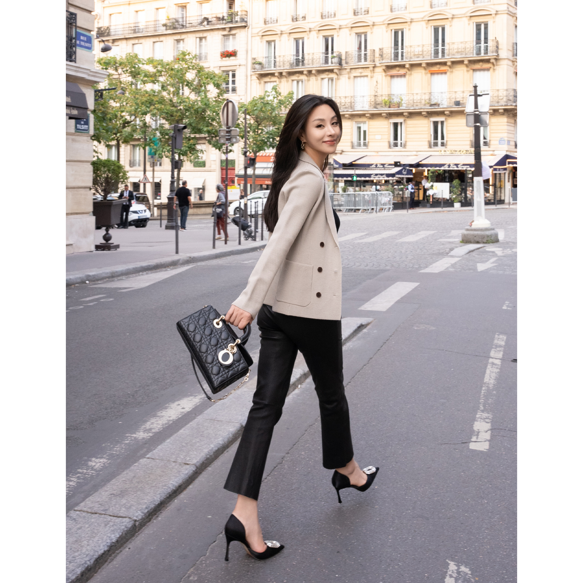 【余书】“Power Office”系列双排扣翻领西服沙漏腰西装Y304151