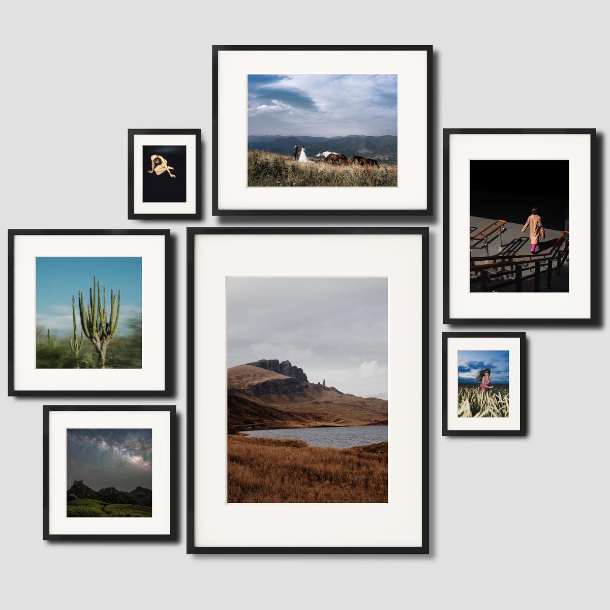 高端无酸画框定制相框卡纸海报铝合金装裱挂墙摆台打印加相框青枝