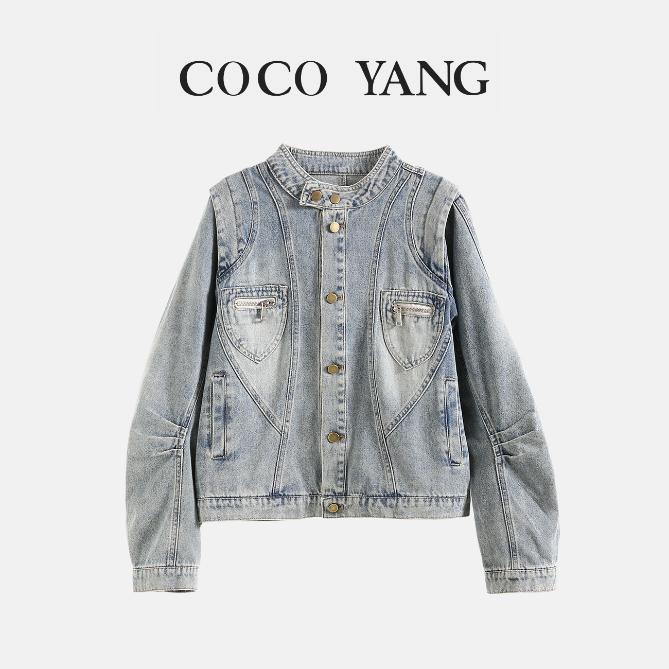 秋季女大童牛仔外套2025新款洋气休闲百搭潮流外套-SA210